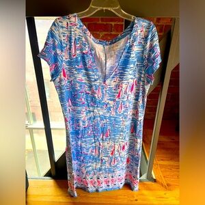 Lilly Pulitzer Regatta Sailboat Tshirt Dress